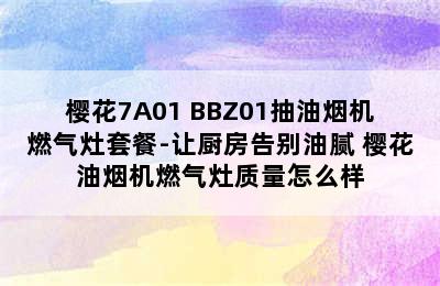 樱花7A01+BBZ01抽油烟机燃气灶套餐-让厨房告别油腻 樱花油烟机燃气灶质量怎么样